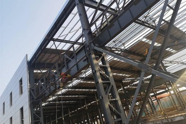 Real picture of steel plate for construction